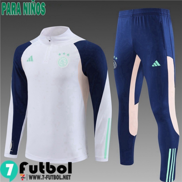 KIT : Chandal Futbol AFC Blanco Ninos 23 24 TK670