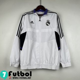 Chaqueta Cazadora Real Madrid Blanco Hombre 23 24 WK529