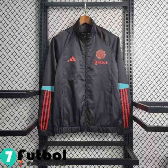 Chaqueta Cazadora Manchester United negro Hombre 23 24 WK543