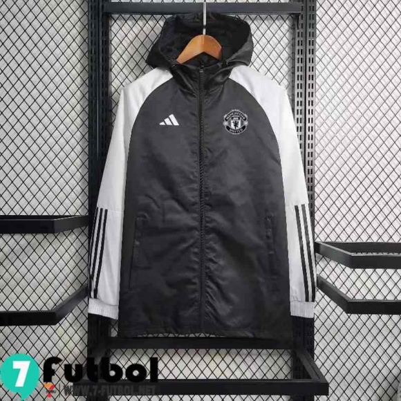 Chaqueta Cazadora Manchester United negro Hombre 23 24 WK556