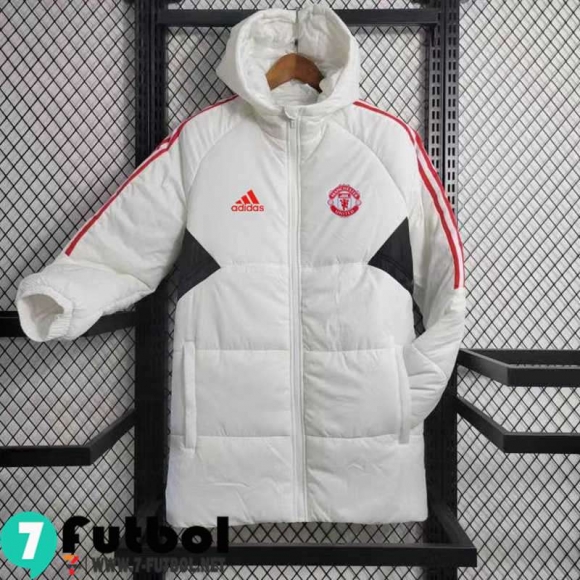 Chaqueta De Plumas Manchester United Blanco Hombre 23 24 DD141