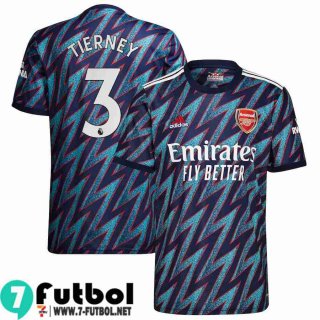 Camisetas futbol Arsenal Tercera # Tierney 3 Hombre 2021 2022