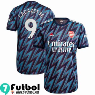Camisetas futbol Arsenal Tercera # Lacazette 9 Hombre 2021 2022