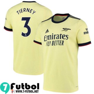 Camisetas futbol Arsenal Segunda # Tierney 3 Hombre 2021 2022