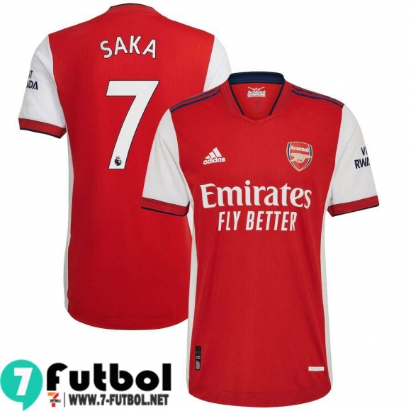 Camisetas futbol Arsenal Primera # Saka 7 Hombre 2021 2022 Camisetas futbol Arsenal Primera # Saka 7 Hombre 2021 2022