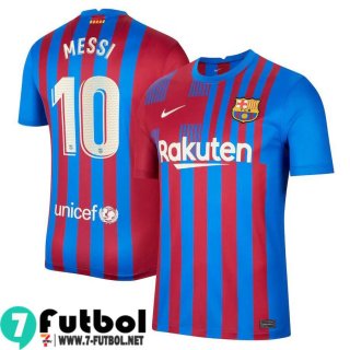 Camisetas futbol Barcelona Primera # Messi 10 Hombre 2021 2022