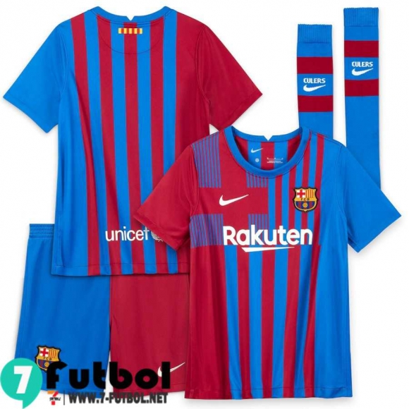 Camisetas futbol Barcelona Primera Niños 2021 2022