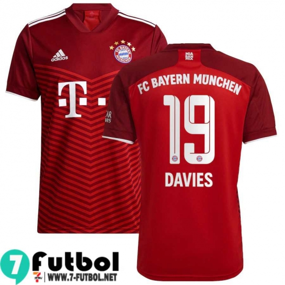 Camisetas futbol Bayern Munich Primera # Alphonso Davies 19 Hombre 2021 2022 Camisetas futbol Bayern Munich Primera # Alphonso Davies 19 Hombre 2021 2022