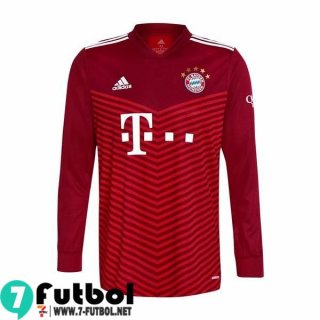 Camisetas futbol Bayern Munich Primera Manga Larga Hombre 2021 2022