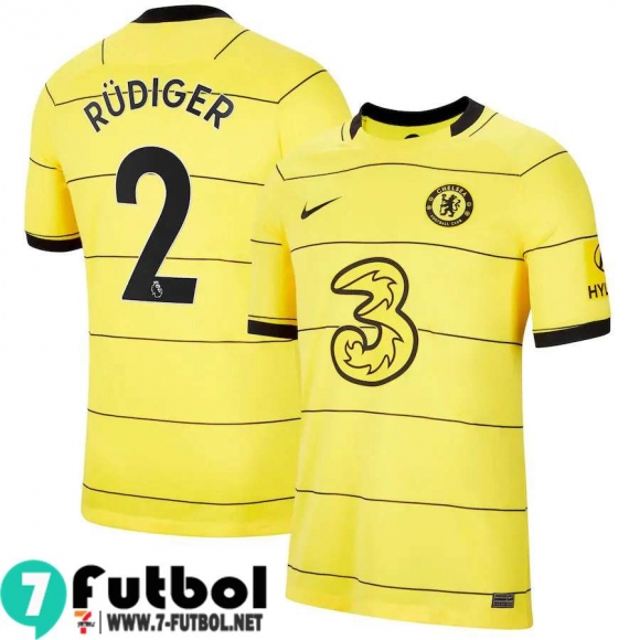 Camisetas futbol Chelsea Segunda # Rüdiger 2 Hombre 2021 2022