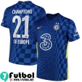 Camisetas futbol Chelsea Primera # Champions of Europe 21 Hombre 2021 2022
