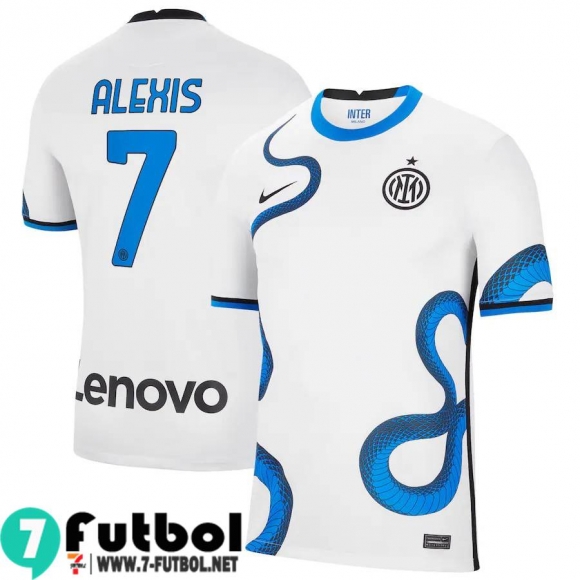 Camisetas futbol Inter Milan Segunda # Alexis 7 Hombre 2021 2022