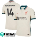 Camisetas futbol Liverpool Segunda # Henderson 14 Hombre 2021 2022
