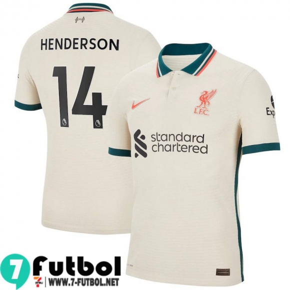 Camisetas futbol Liverpool Segunda # Henderson 14 Hombre 2021 2022