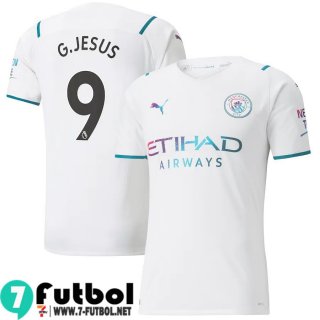 Camisetas futbol Manchester City Seconda # G.Jesus 9 Hombre 2021 2022