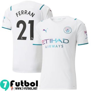 Camisetas futbol Manchester City Segunda # Ferran 21 Hombre 2021 2022