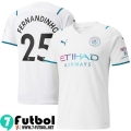 Camisetas futbol Manchester City Segunda # Fernandinho 25 Hombre 2021 2022