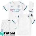 Camisetas futbol Manchester City Segunda Niños 2021 2022
