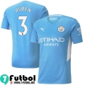 Camisetas futbol Manchester City Primera # Rúben 3 Hombre 2021 2022