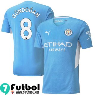 Camisetas futbol Manchester City Primera # Gündogan 8 Hombre 2021 2022