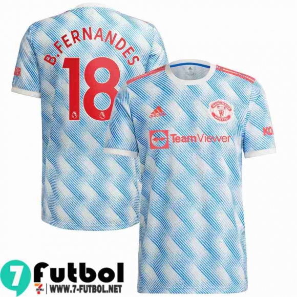 Camisetas futbol Manchester United Segunda # B.Fernandes 18 Hombre 2021 2022 Camisetas futbol Manchester United Segunda # B.Fernandes 18 Hombre 2021 2022