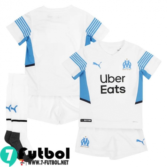 Camisetas futbol Olympique de Marseille Primera Niños 2021 2022