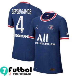 Camisetas futbol PSG Primera # Sergio Ramos 4 Hombre 2021 2022
