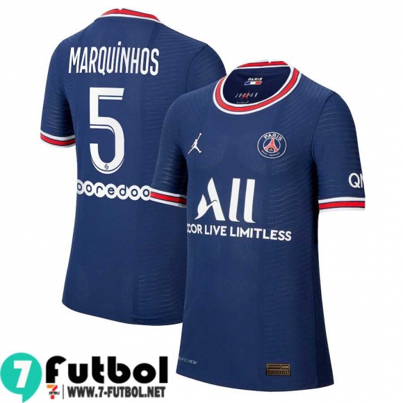 Camisetas futbol PSG Primera # Marquinhos 5 Hombre 2021 2022