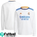 Camisetas futbol Real Madrid Primera Manga Larga Hombre 2021 2022