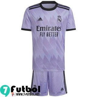 Camiseta Futbol Real Madrid Segunda Ninos 2022 2023 AK72