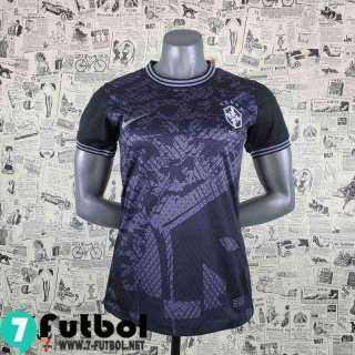 Camiseta Futbol Brasil Negro Femenino 2022 2023 AW49