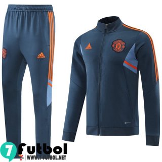 KIT: Chaquetas Manchester United azul Hombre 22 23 JK463