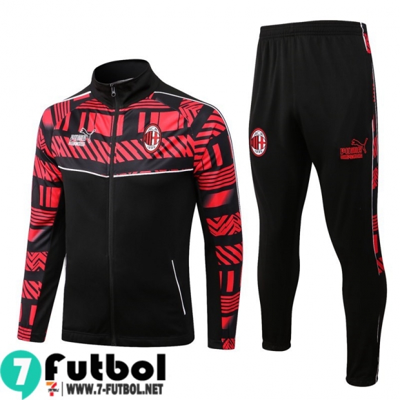 KIT: Chaquetas AC Milan negro rojo Hombre 22 23 JK481