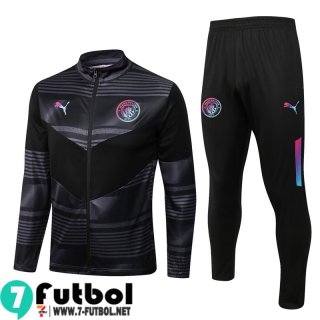 KIT: Chaquetas Manchester City Gris oscuro Hombre 22 23 JK486