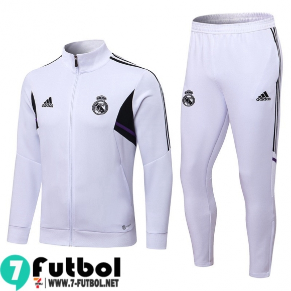 KIT: Chaquetas Real Madrid Blanco Hombre 22 23 JK499