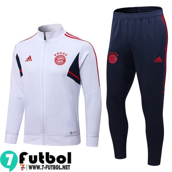 KIT: Chaquetas Bayern Munich Blanco Hombre 22 23 JK500