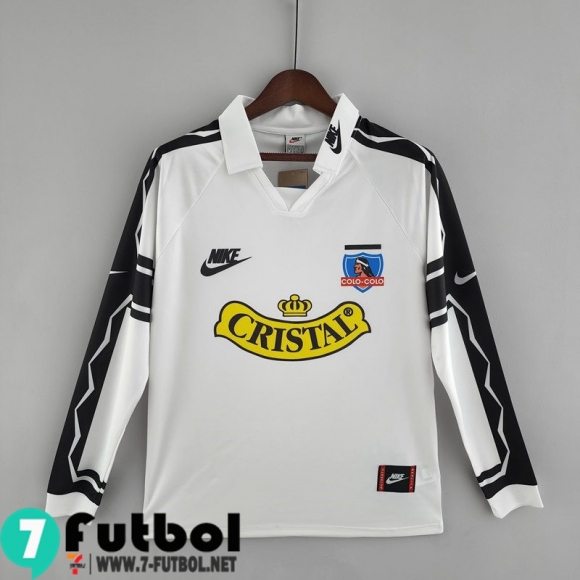 Retro Camiseta Futbol Colo Colo Primera Hombre Manga Larga 1995 FG161