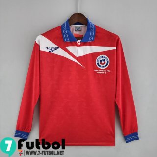 Retro Camiseta Futbol Chile Primera Hombre Manga Larga 1998 FG171