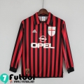 Retro Camiseta Futbol AC Milan Primera Hombre Manga Larga 99 00 FG180