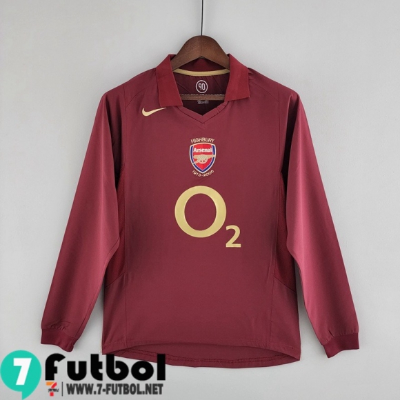 Retro Camiseta Futbol Arsenal Primera Hombre Manga Larga 05 06 FG181