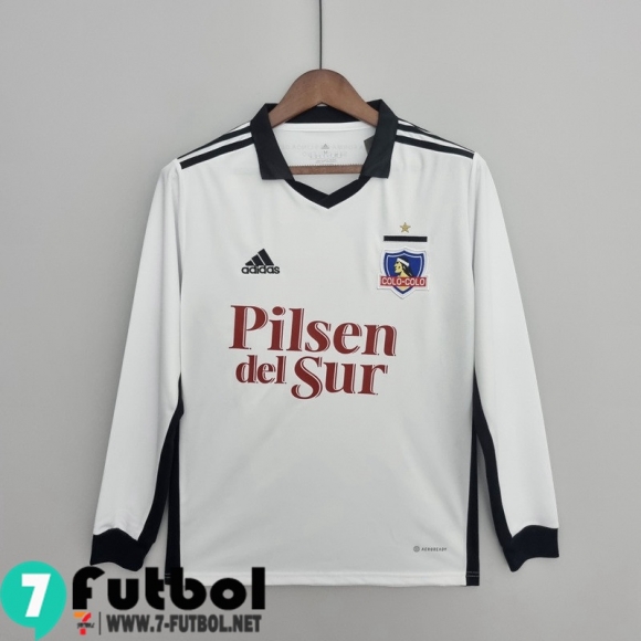 Camiseta Futbol Colo Colo Primera Hombre Manga Larga 2022 2023 KL02