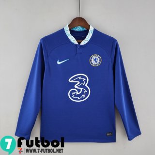 Camiseta Futbol Chelsea Primera Hombre Manga Larga 2022 2023 KL03