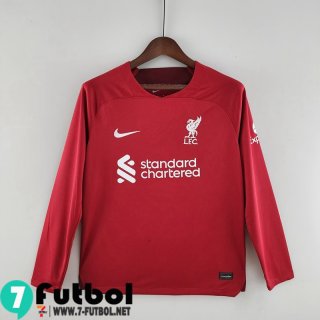 Camiseta Futbol Liverpool Primera Hombre Manga Larga 2022 2023 KL05