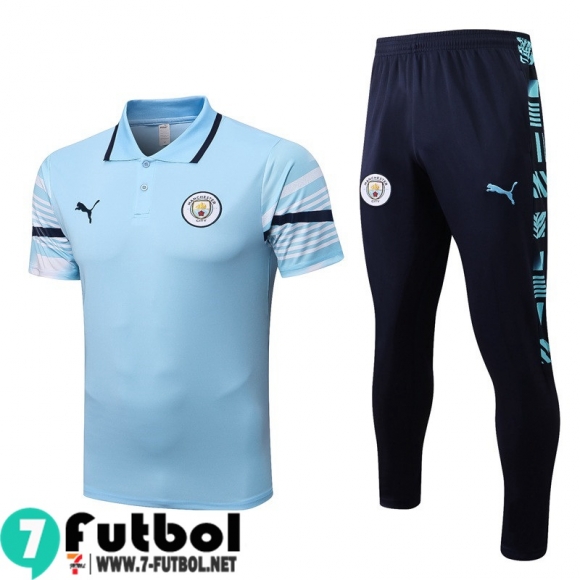 Polo Futbol Manchester City azul Hombre 22 23 PL607