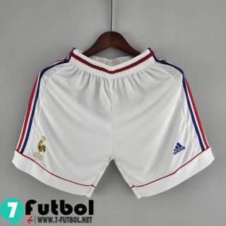 Retro Pantalon Corto Futbol Francia Blanco Hombre 1998 DK158