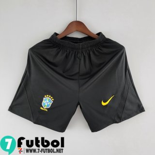 Pantalon Corto Futbol Brasil Negro Hombre 2022 DK169