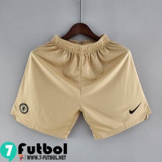 Pantalon Corto Futbol Chelsea amarillo Hombre 22 23 DK174