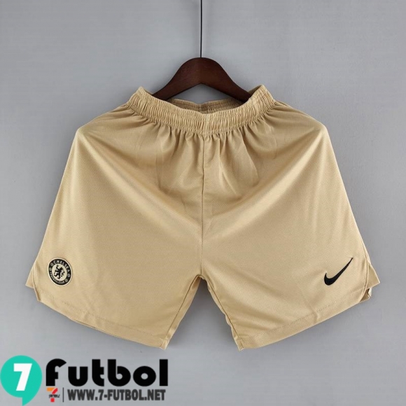 Pantalon Corto Futbol Chelsea amarillo Hombre 22 23 DK174