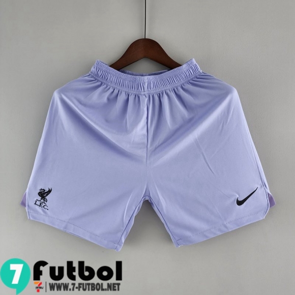 Pantalon Corto Futbol Liverpool Violeta Hombre 22 23 DK178