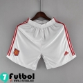 Pantalon Corto Futbol Manchester United Blanco Hombre 22 23 DK183